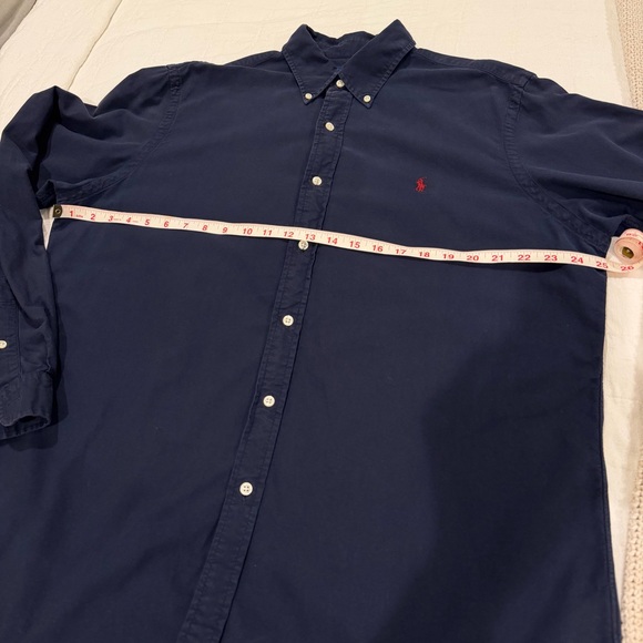 Ralph Lauren Dark Blue Casual Button Down Collared Shirt - Picture 8 of 9
